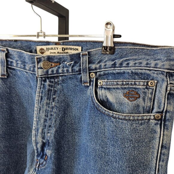 Harley Davidson Mens Jeans, Moto, Motorcycle, Biker, Denim, Size 35 - Picture 10 of 11